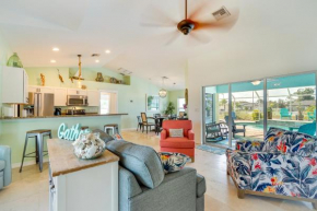 Pool with Waterfall Colorful Cape Coral Gem!